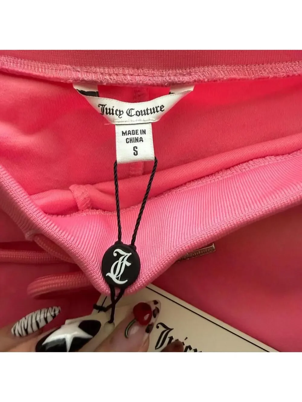 Juicy Couture Hot Pink Velour Matching Set Pants S Zip Hoodie M NWT